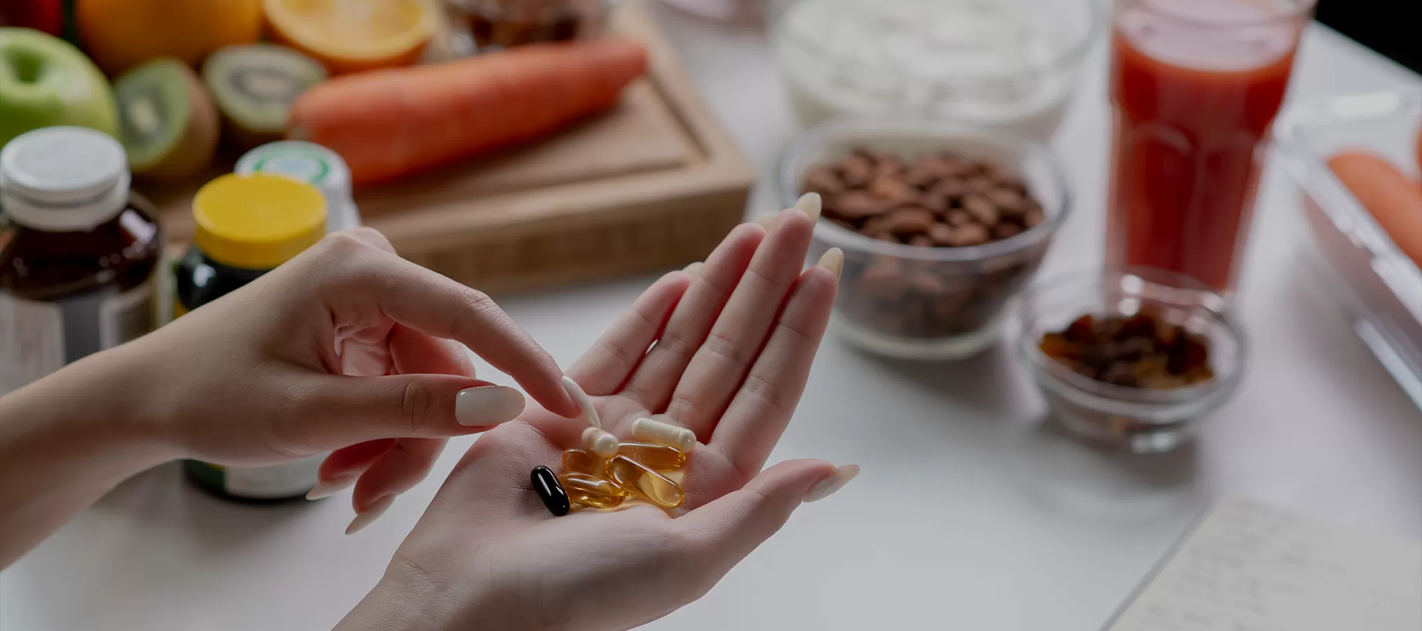 Richen bahan-bahan untuk suplemen makanan